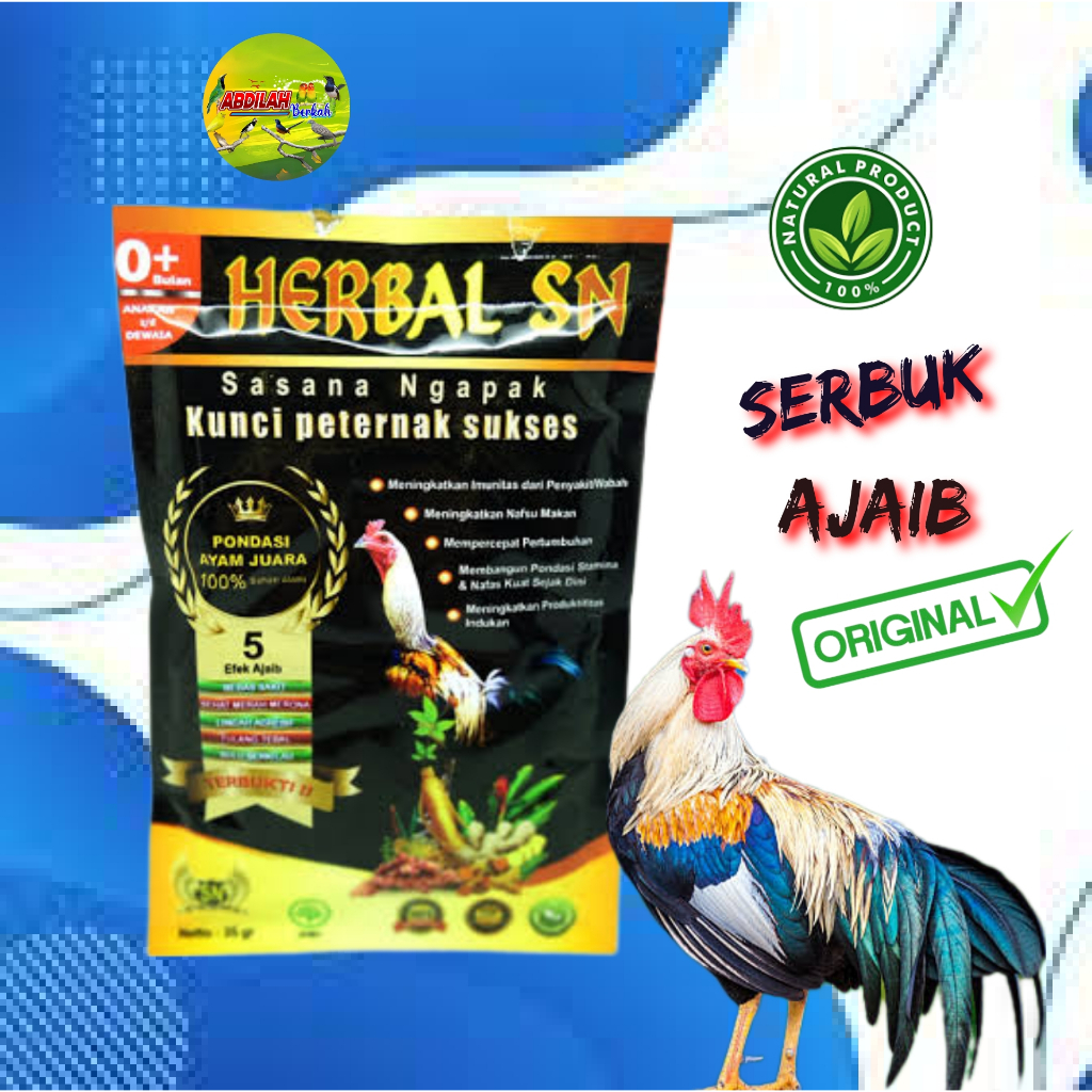 Herbal SN obat ayam 35 gram ABDILAH BERKAH