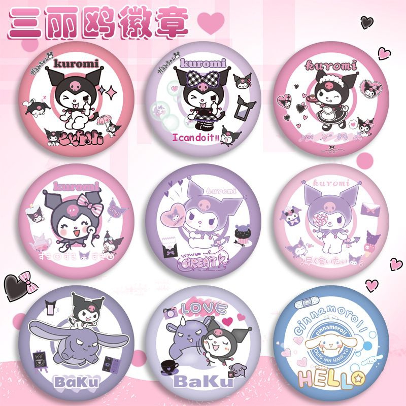 Aksesoris PIN BROS Pochacco Spong Bob Cinnamoroll Kuromi Sanrio PIN Peniti Kartun Bros Pin hias Baju