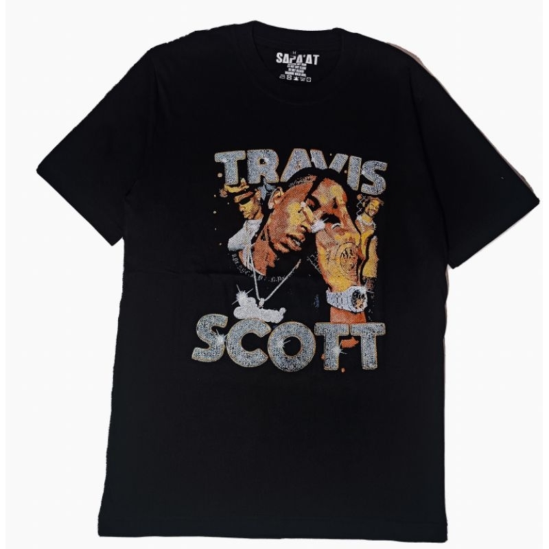 Baju Kaos T-Shirt Original 100% / Kaos Distro Pria wanita / UNISEX / Cotton Combed 24S / Travis Scot