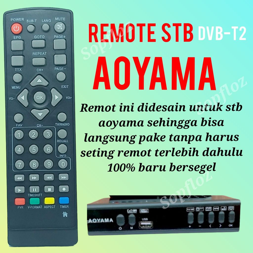 Remote stb set top box aoyama dvbt2