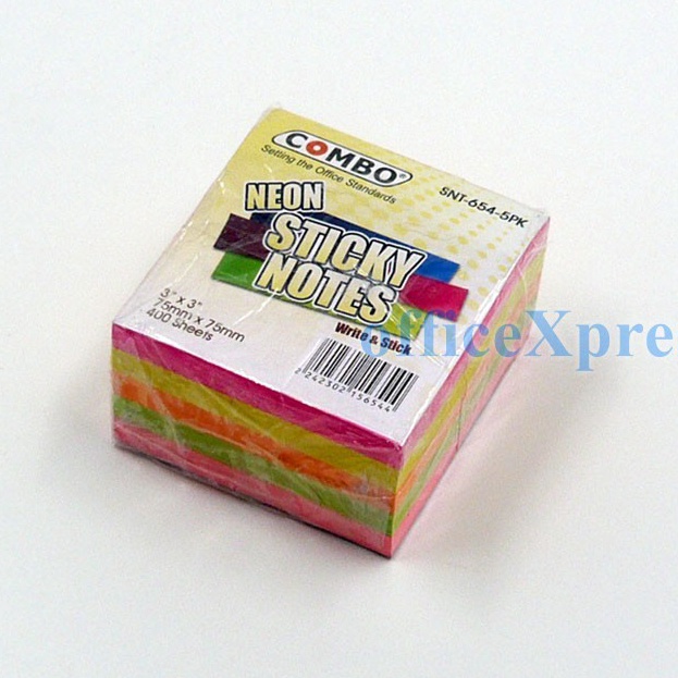 

PROMO GILAGILAAN Combo Sticky Notes Memo SNT6545PK Neon 3x3