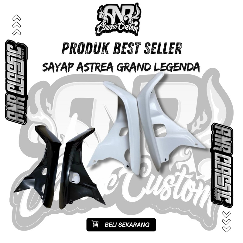 Sayap honda astrea grand legenda impressa warna hitam sayap astrea grand hitam