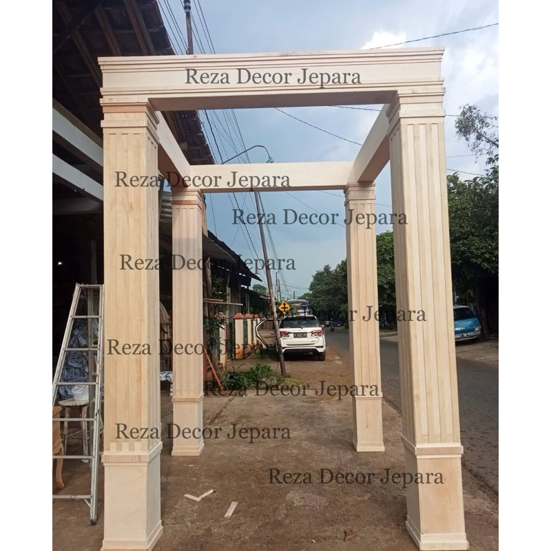 pergola backdrop / gazebo pelaminan / dekorasi wedding / dekorasi pelaminan