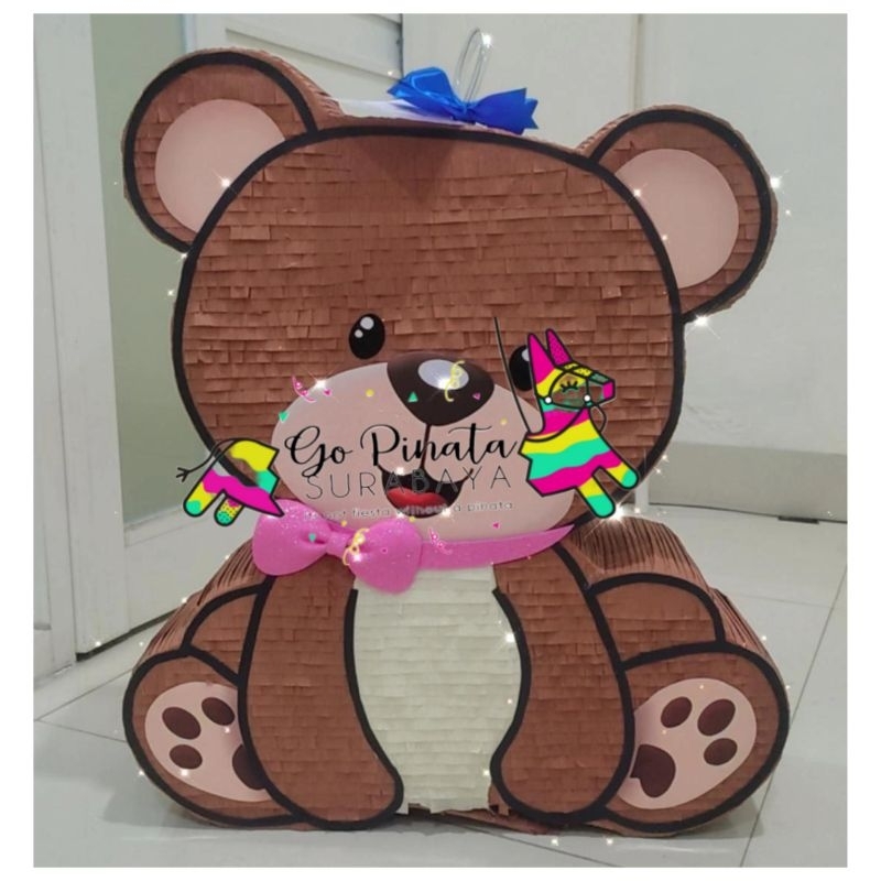 Pinata bear custom pinata beruang pinata teddy bear pinata tarik