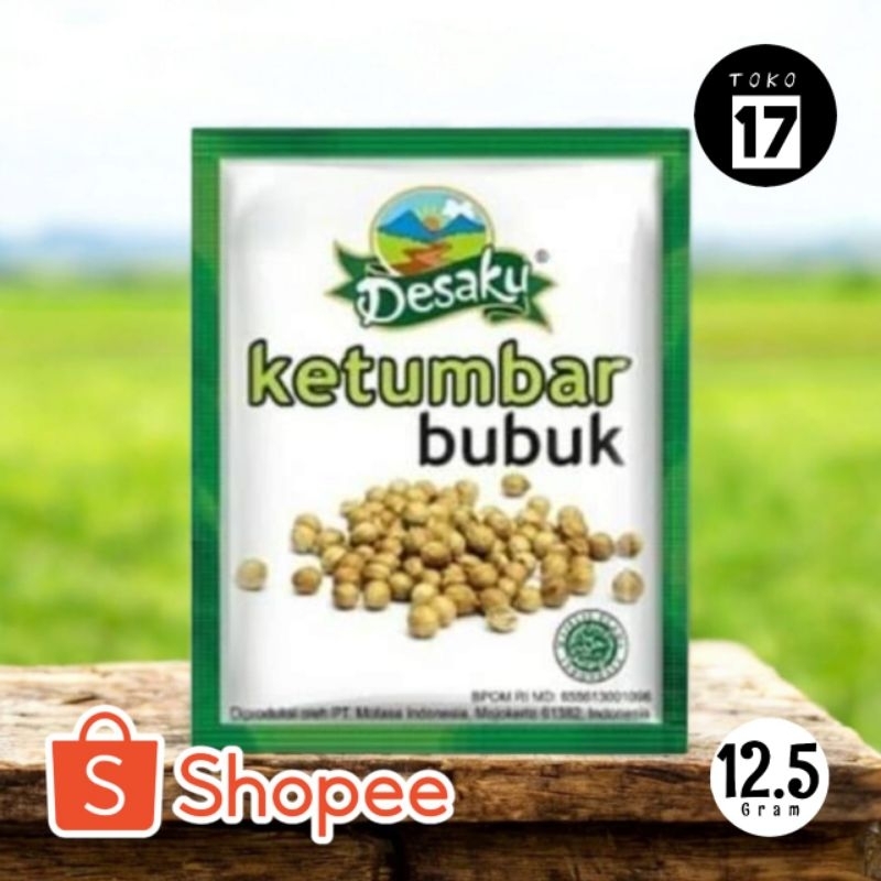 

Desaku Ketumbar Bubuk 100% Ketumbar Murni isi 12.5 Gram