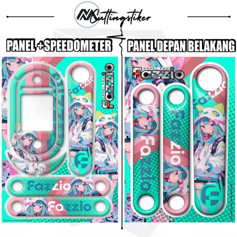 

STIKER PANEL PAZZIO / STICKER TIMBUL RESIN / PANEL 1 STIKER PANEL DEPAN / FAZZIO / STIKER MOTOR/