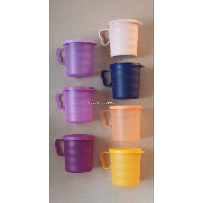 Gelas Bertutup Tupperware Caribbean Mug/Crescendo Mug Ecer
