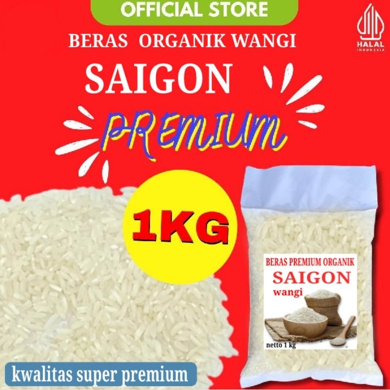 

BERAS ORGANIK PREMIUM SAIGON WANGI 1 KG