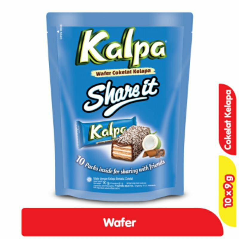 

Kalpa Wafer Cokelat Share It Pouch 10 x 9 g