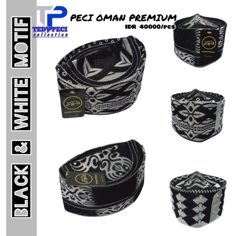 Peci Oman Temboro Bangladesh Original Hitam Dewasa