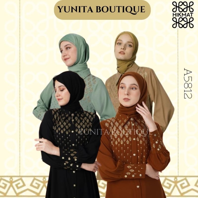 New arrival abaya Hikmat A5812 Terbaru Original gamis abaya Hikmat