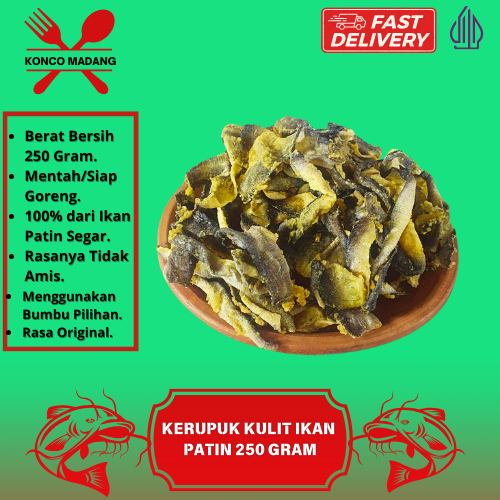 

(ASLI) KERUPUK KULIT IKAN PATIN MENTAH 250 GRAM SIAP GORENG
