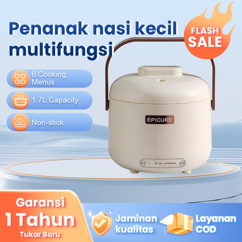 1.7L Magic com Multifungsi/Panci Listrik Serbaguna/Lapisan Rice Cooker Low Carbo Low Sugar/Rice Cook