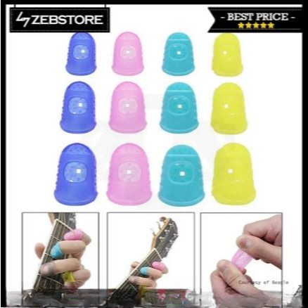 Pelindung Protector Jari Finger Gitar Guitar Silicone Set 4pcs