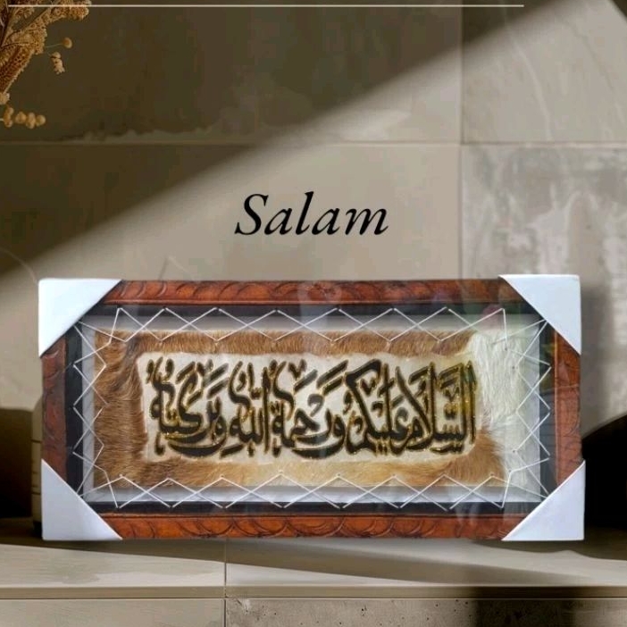 Kaligrafi Hiasan Dinding Salam 60cmx30cm