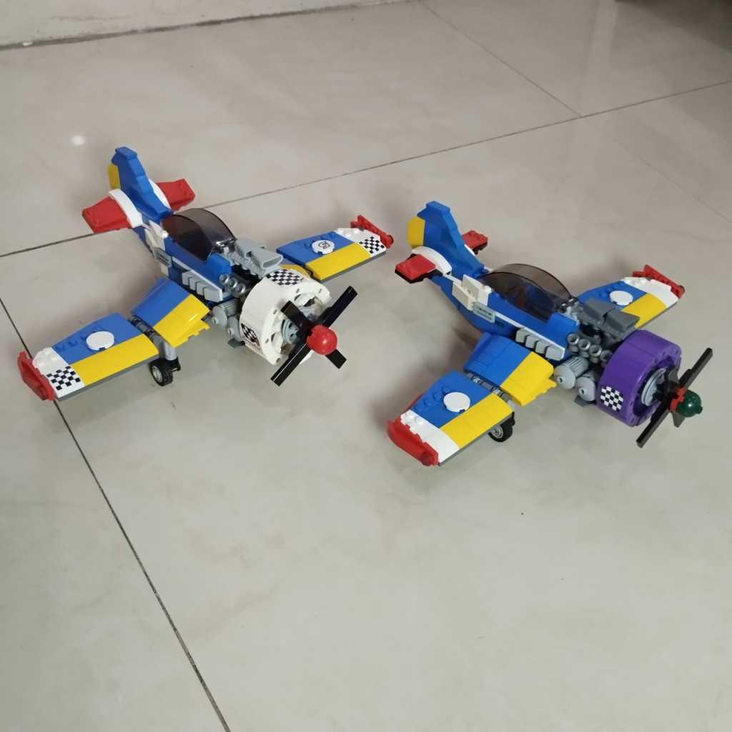 Lego pesawat race plane MOC asli original asli