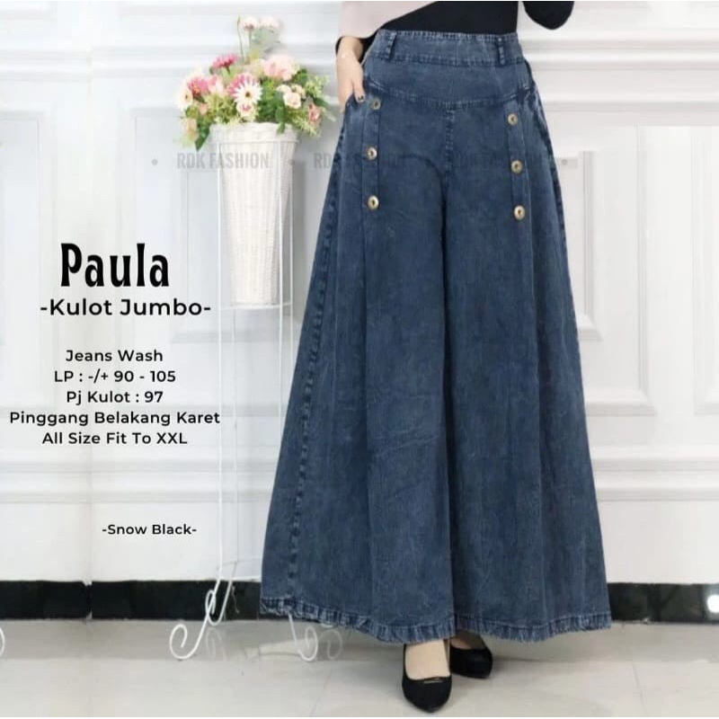 CELANA KULOT JEANS JUMBO PALAZZO/KULOT JEANS PAYUNG JUMBO