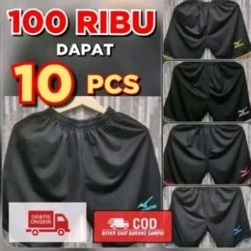 celana pendek olahraga pria 100ribu dapat 10pcs celana voli celana pendek kolor/celana pendek pria