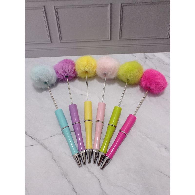 

Pulpen Manik Manik DIY Pom Pom Pulpen Manik Bolpoin Manik Pen