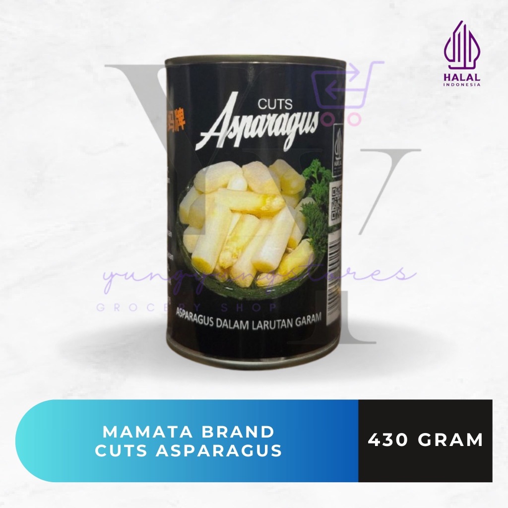 

Cuts Asparagus Pendek Kaleng Mamata Brand 430 gram