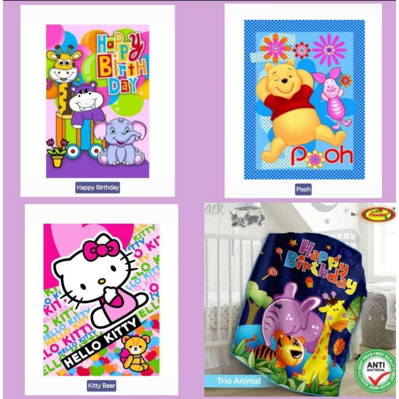 Selimut VITO Kids Sutra Panel (untuk Balita)