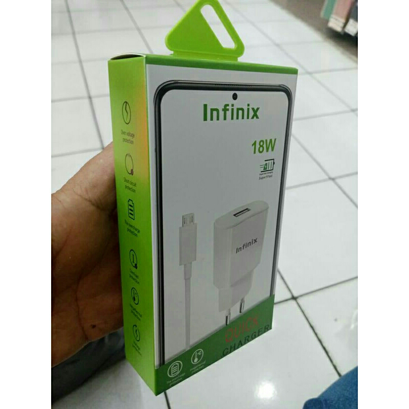 CHARGER INFINIX FAST CAHRGING 18 WATT ORIGINAL 100%