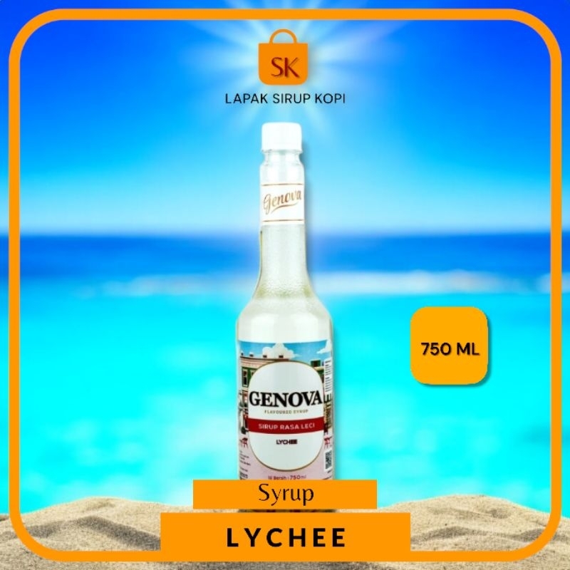 

Lychee syrup Genova 750ML - Sirup leci genova - Sirup genova rasa leci