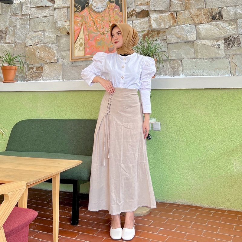 Rok Wanita Aesthetic // Rok Simpul Korea Premium // Rok Pesta