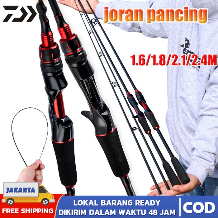 DAIWA joran pancing casting Carbon Fiber tongkat pancing lure Max Drag 20kg Spinning Fishing Rod