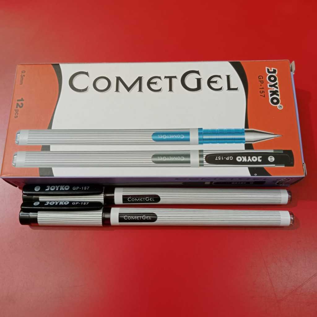 

Pulpen Gel Joyko Gp-157 CometGel 0.5mm Tinta Hitam ( SATUAN )