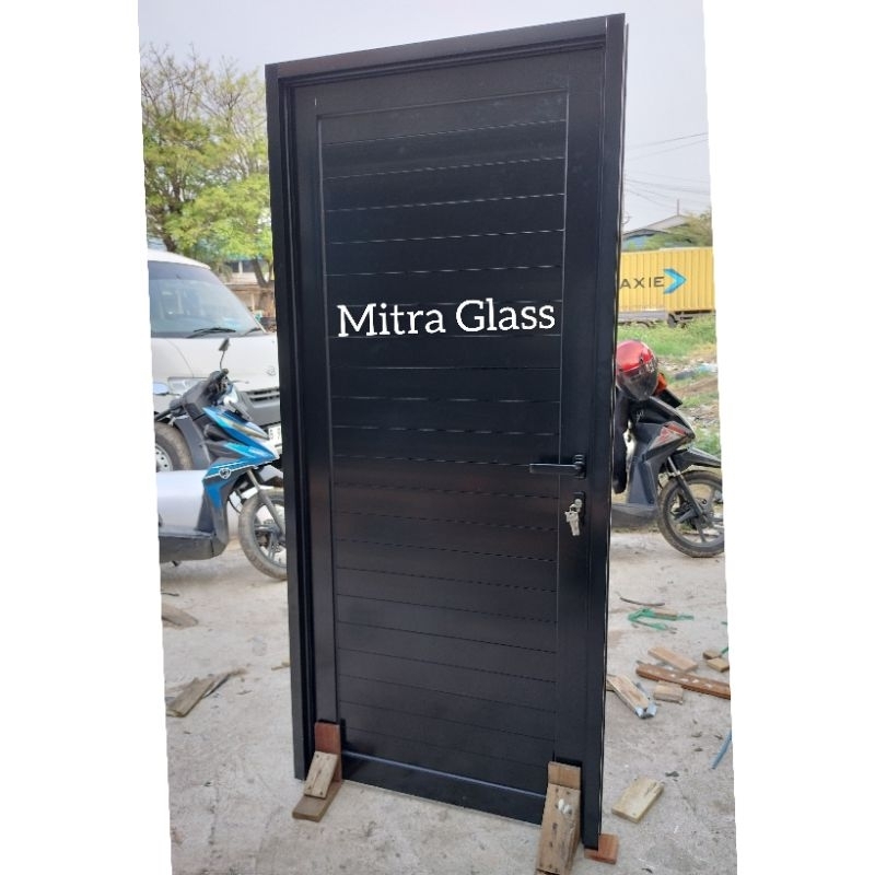 pintu aluminium full set ukuran L80 x T200