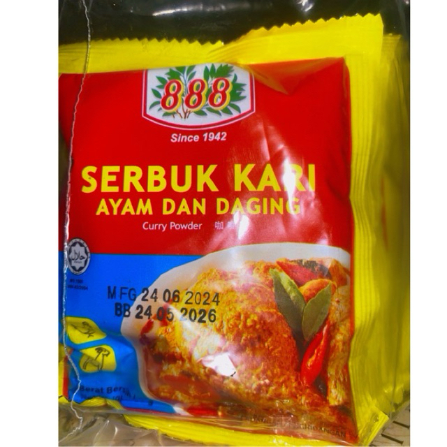 

Bumbu Kari 888 Malaysia / Kari 888 / Serbuk Kari