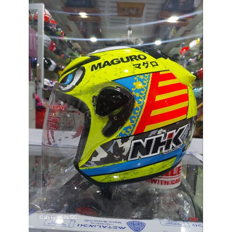 HELM NHK R6 SERGIO MAGURO YELLOW ORIGINAL PRODUK