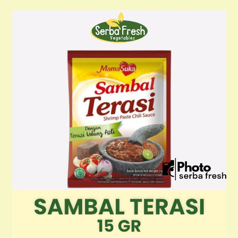 

SAMBAL TERASI MAMASUKA | 15GR | SERBA FRESH