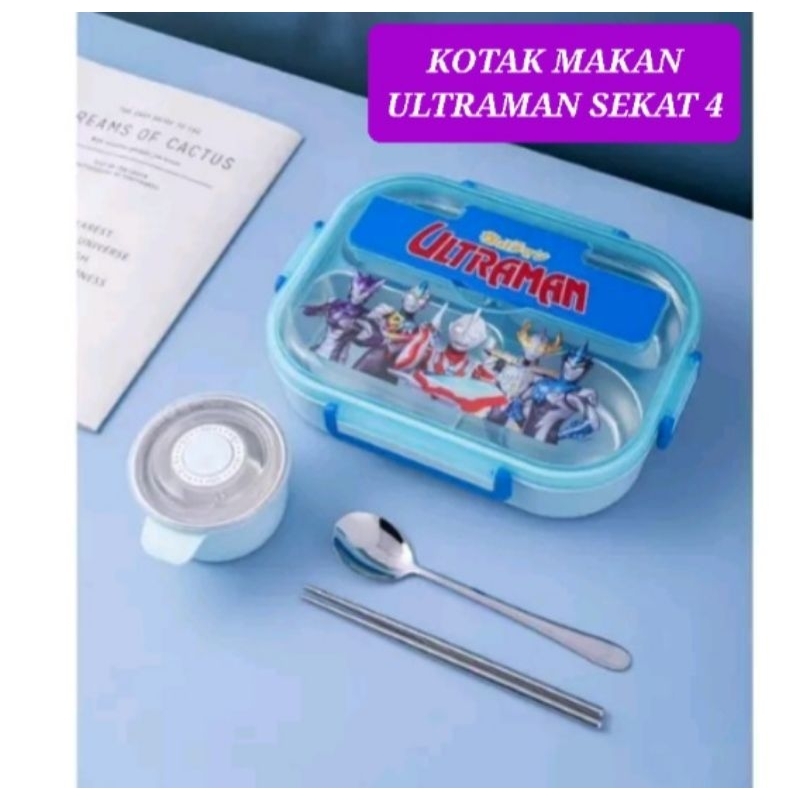 kotak makan stainless sekat ultraman kotak makan karakter kuromi stainless kotak makan sekat ironman