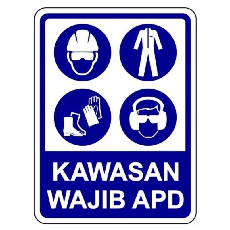 

SIGN STICKER KAWASAN WAJIB APBD UKURAN 20X40CM