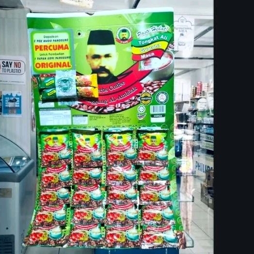

kopi bubuk bungkus warna hijau NO.1