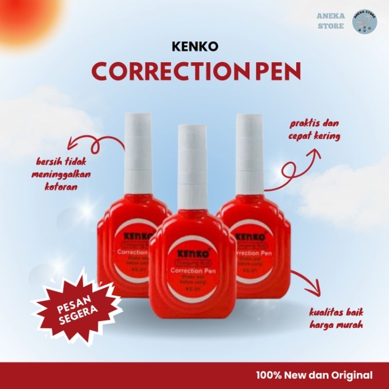 

0038 Tipe-x Kenko_Tipe-x kertas_ Eceran.