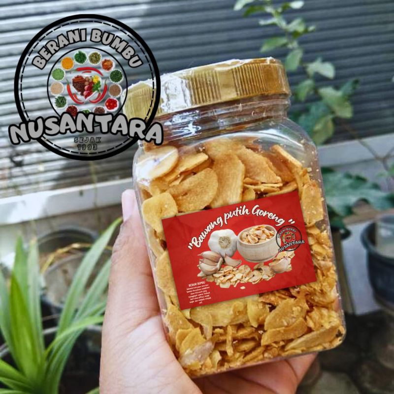 

Bawang Putih Goreng 150 Gr / Kriuk Gurih Khas Nusantara / Berani Bumbu