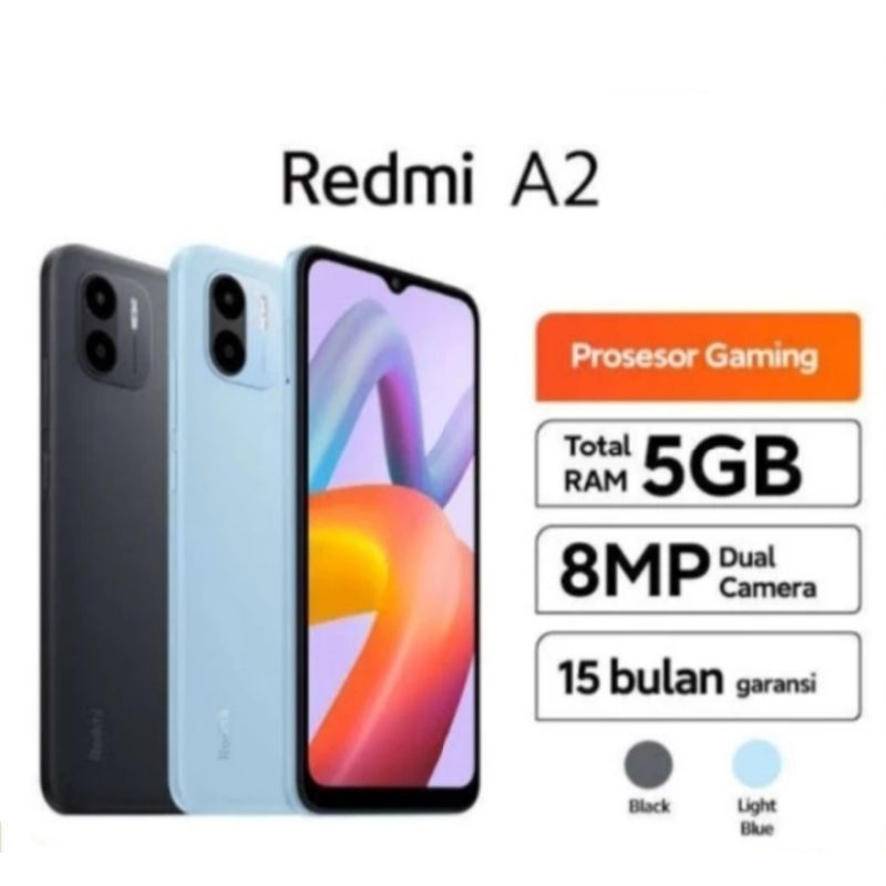 XIAOMI REDMI A2 RAM 3/64GB (MI A2 3/64) | 3/32GB - GRS RESMI INDONESIA