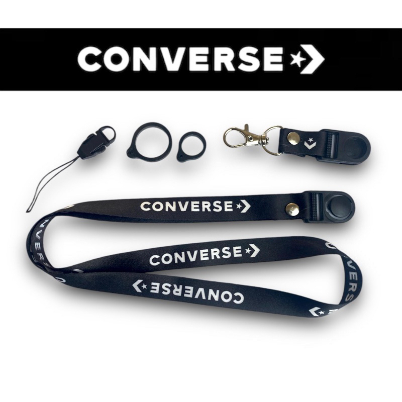 

CONVERSE BASIC BLACK LANYARD GANTUNGAN HANDPHONE