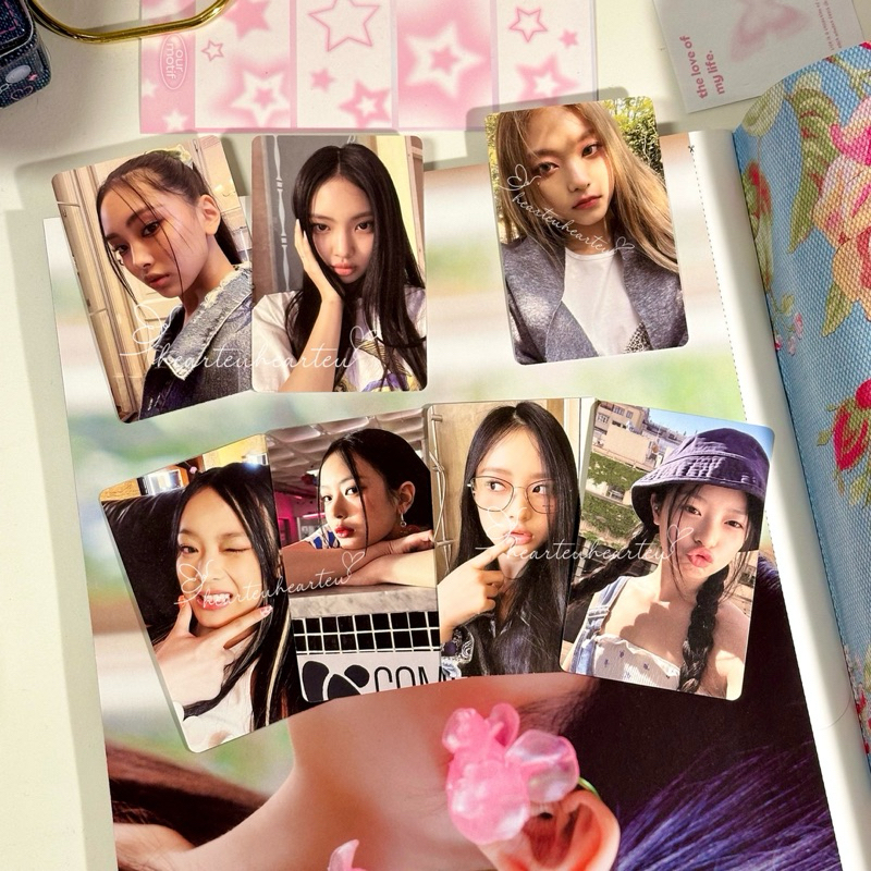 [READY STOCK INA] [OFFICIAL] — Photocard NewJeans Hanni Pham Lee Hyein Kim Minji Kang Haerin — Blueb