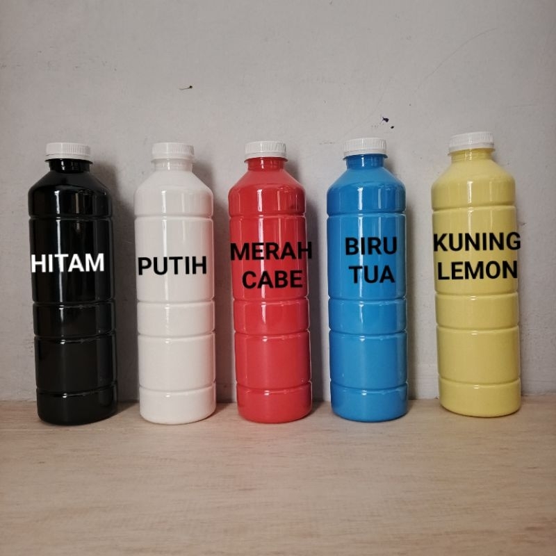 

BASIC PAINT CAT AKRILIK SEMI GLOSS 500GR cet lukis premium satuan murah untuk lukis kanvas dasar