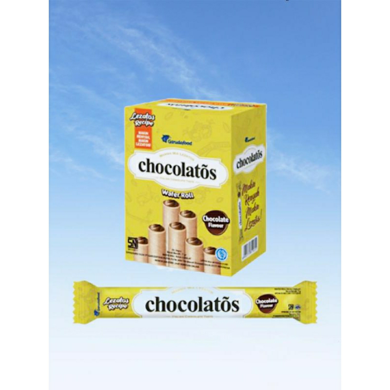 

Chocolatos Wafer Roll, (1 box isi 24 pcs)