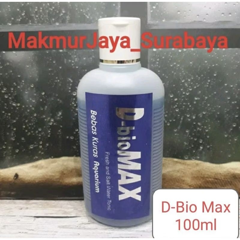 Penjernih air bebas kuras aquarium / D-BIO MAX fresh and salt water 100ml