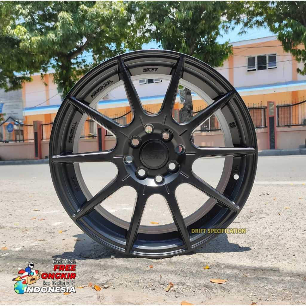 Velg Racing HSR RAI S2 Ring 16 mobil Jazz, Brio, Mobilio, Vios, Baleno, Livina, Avanza