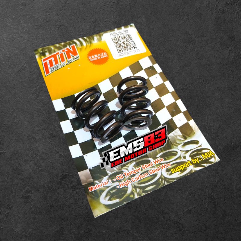 Per Klep MTN JAPAN spring valve racing 31,5mm VL-020 CONICAL RACE KOMPETISI DRAG Liaran 32MM model k