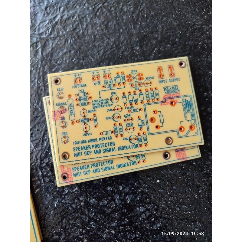 pcb speaker protector plus ocp dan led indikator