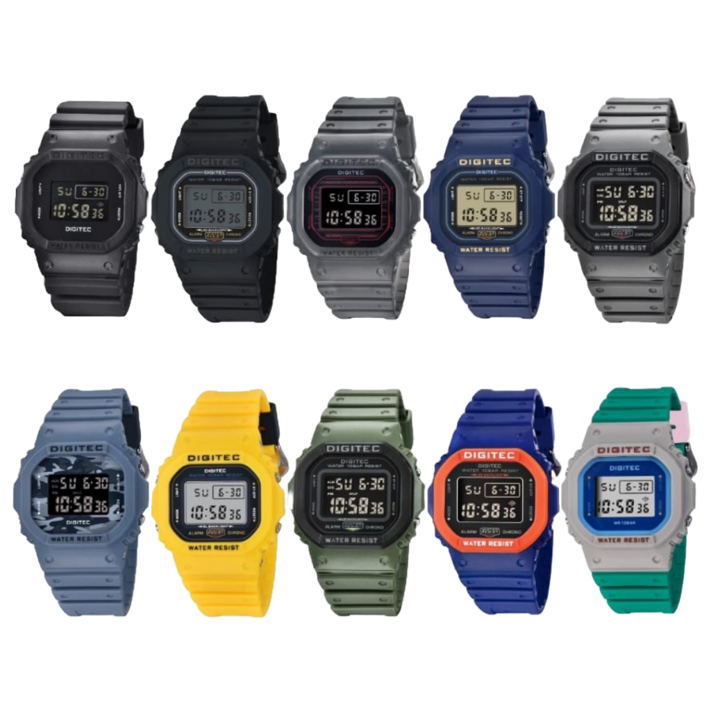 Digitec MDG-6024T Jam Tangan Digital Original Rubber