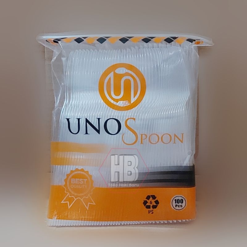 Sendok Makan / Sendok Plastik Bening Sendok Makan Plastik (100Pcs)